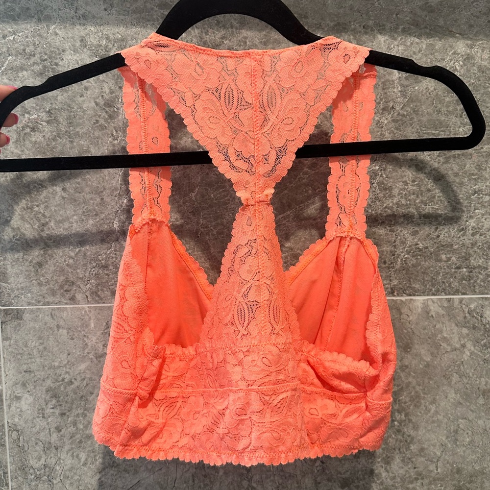 Free People Intimates Lace VNeck Floral Bralette - Picture 3 of 5